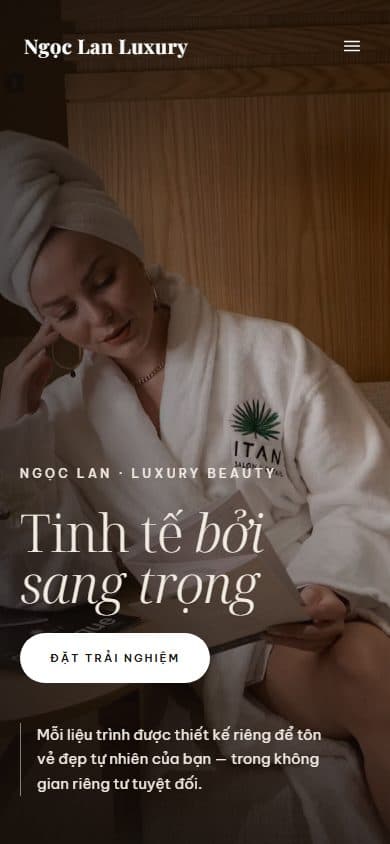 Mẫu Ngọc Lan trên điện thoại